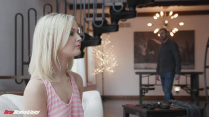 Тёща блондинка занимается сексом в разных позах с парнем на камеру №1