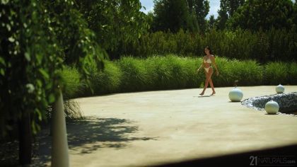 Красиво выебал брюнетку в попку у окна №1