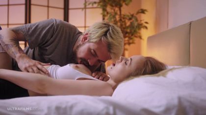 Нежный секс русской телки  бородатым блондином №2