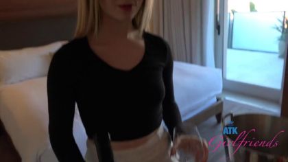 Позвал блондинку в сауну под предлогом потрахаться №3