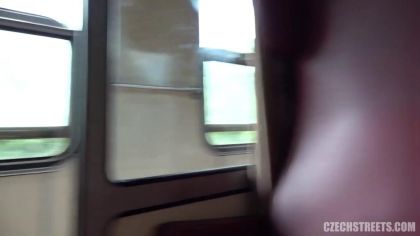 Ебет в поезде любопытную незнакомку №3
