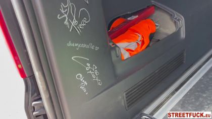 Подвез молодую незнакомку и выебал в машине №10