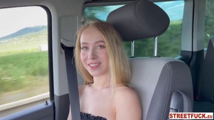 Подвез молодую незнакомку и выебал в машине №2