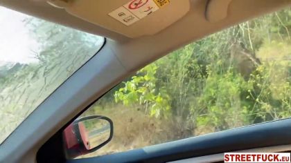 Подвез подругу и выебал на природе в пизду №2