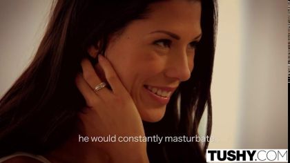 Скромный очкарик трахает раком в анал сексуальную брюнетку с маленькими сиськами №2