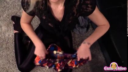 Блондинка получила сперму на лицо после жаркого отсоса на кастинге №1